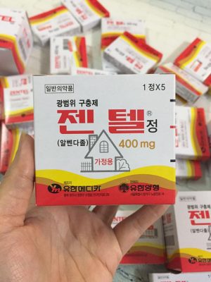 Thuốc tẩy giun ZENTEL Hàn Quốc :